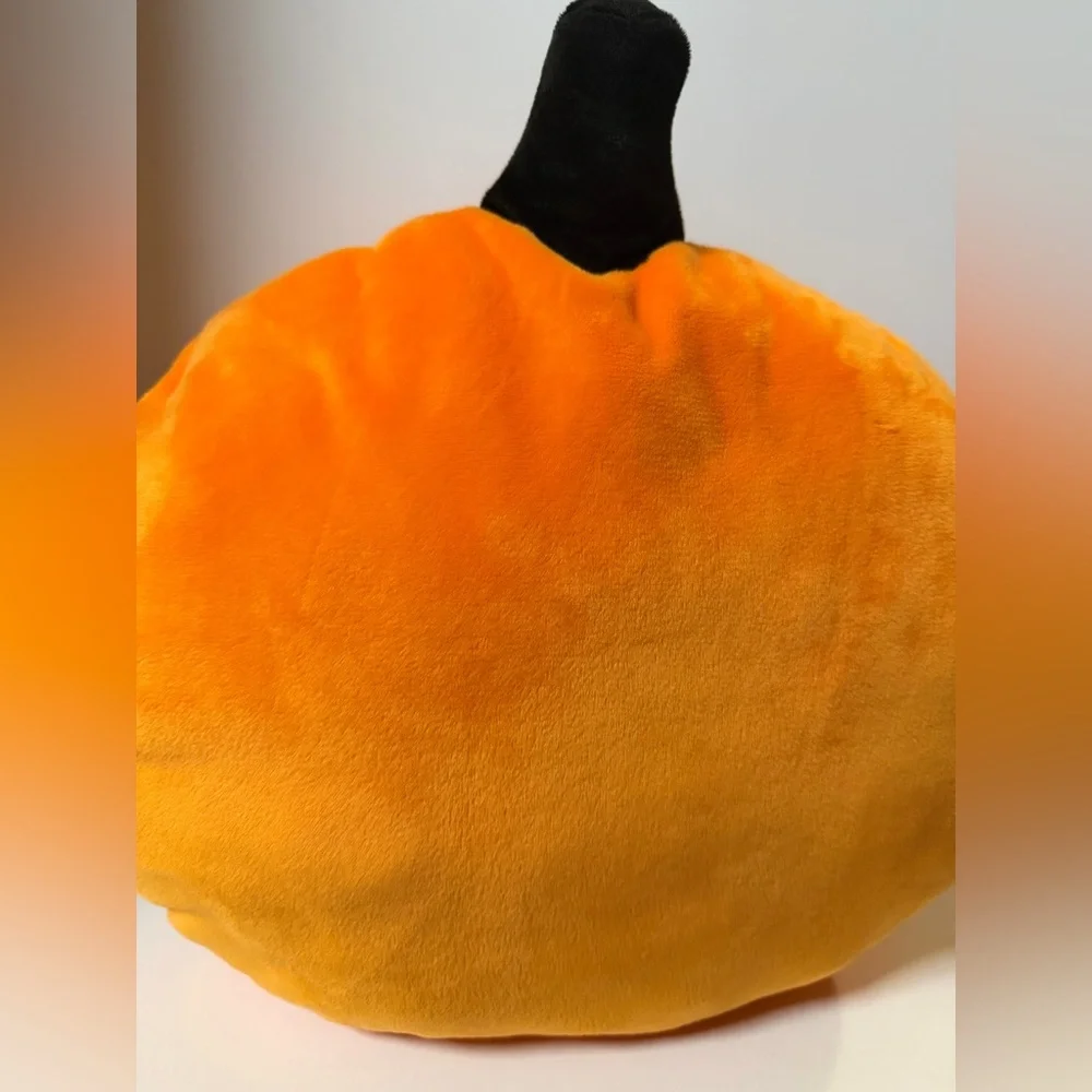 Halloween Jack O Lantern Pumpkin Pillow Plush Orange Stuffed Animal Decor Toy